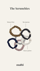 Set 4 Scrunchies Small Navy Blue