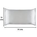 Funda de almohada King Size Silver