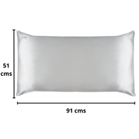 Funda de almohada King Size Silver