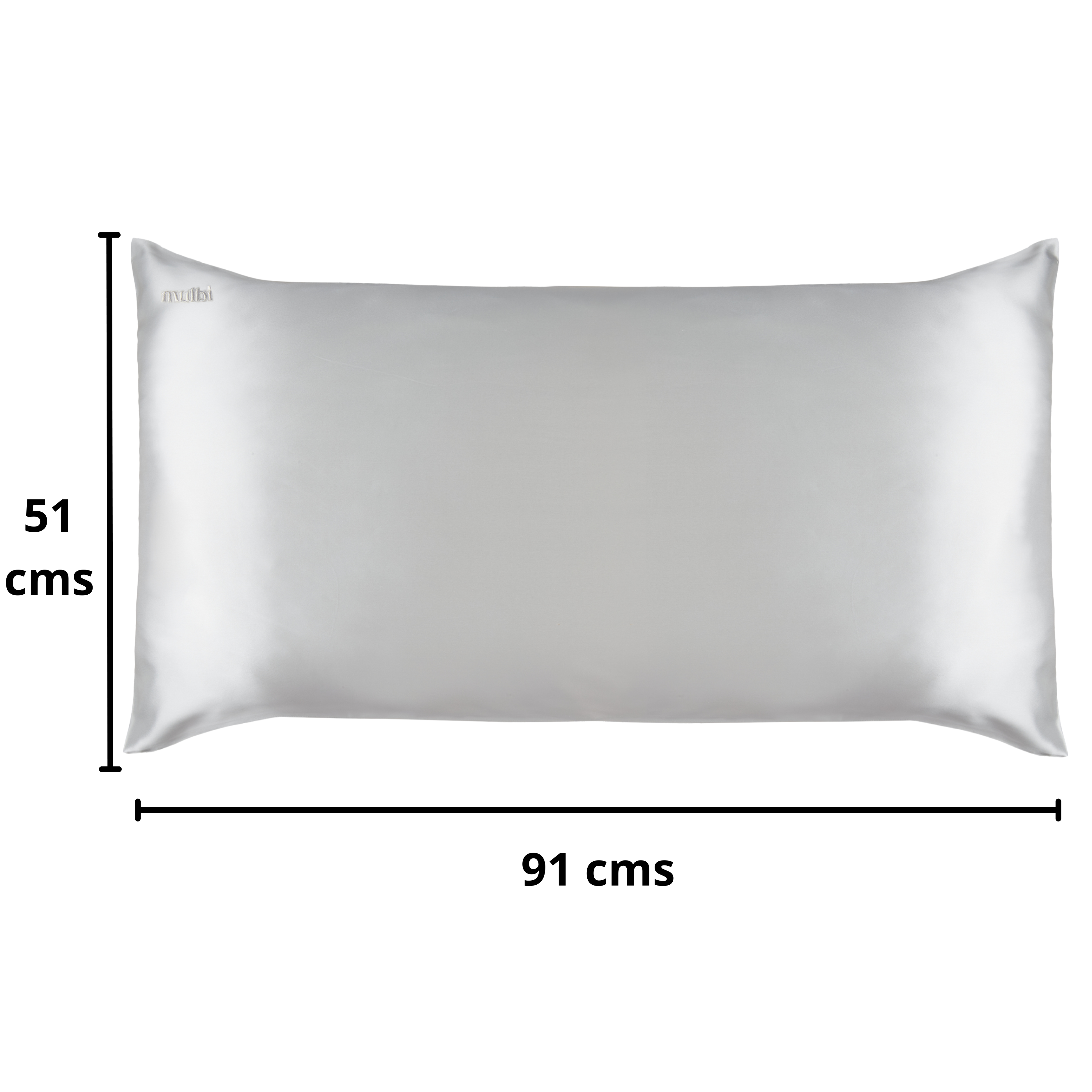 Funda de almohada King Size Silver