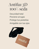 Antifaz 3D de seda Black