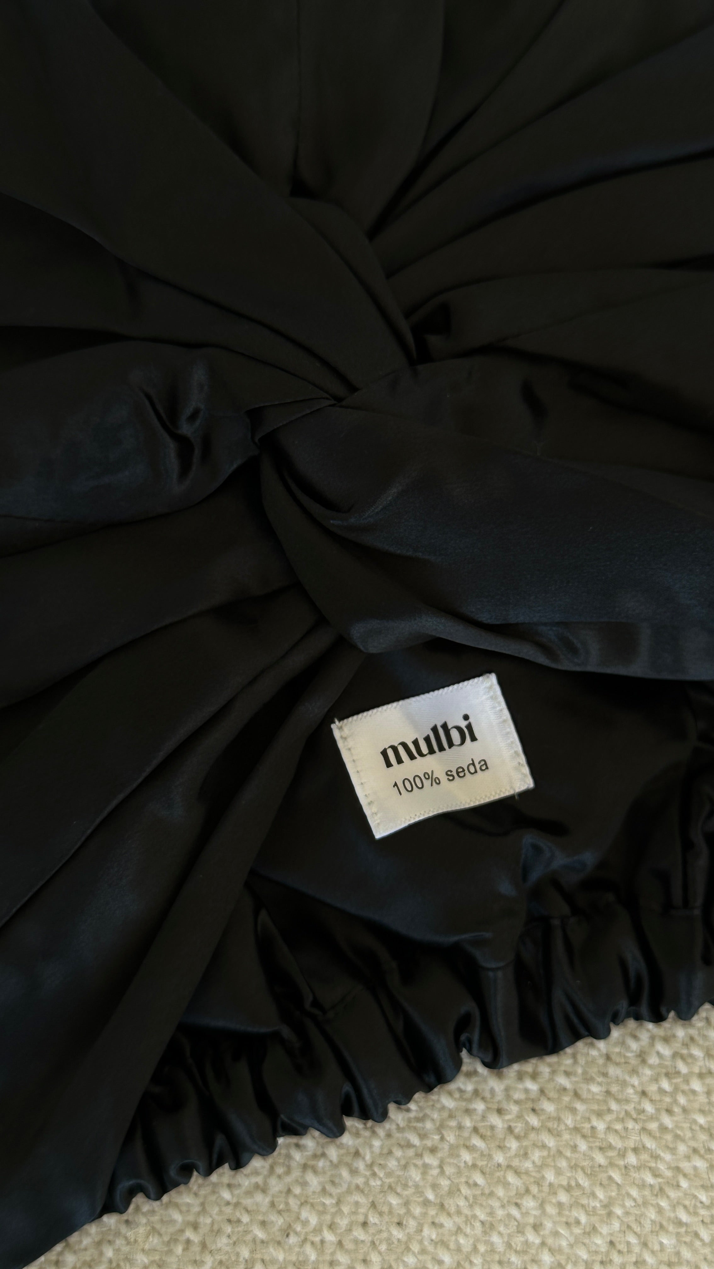 Turbante Seda Black