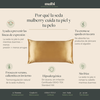 Funda de almohada King Size Gold