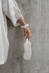 Set de 4 Scrunchies Charcoal de seda