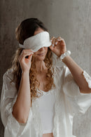 Set de 4 Scrunchies Charcoal de seda