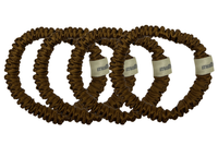 Set 4 Scrunchies Small Bronze