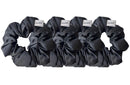 Set de 4 Scrunchies Charcoal de seda