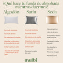 Set 2 Fundas Standard Cream