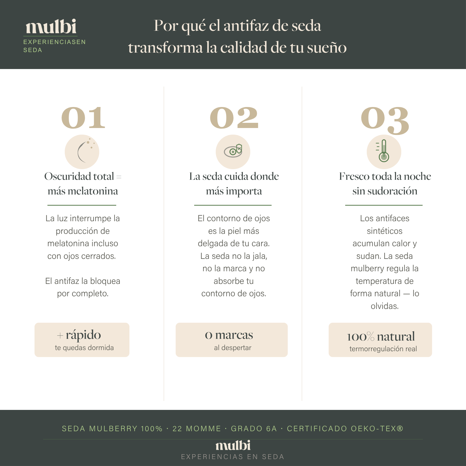 Antifaz de seda Black