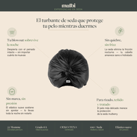 Turbante Seda Black