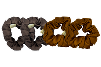 Set 4 Scrunchies Medium Moka
