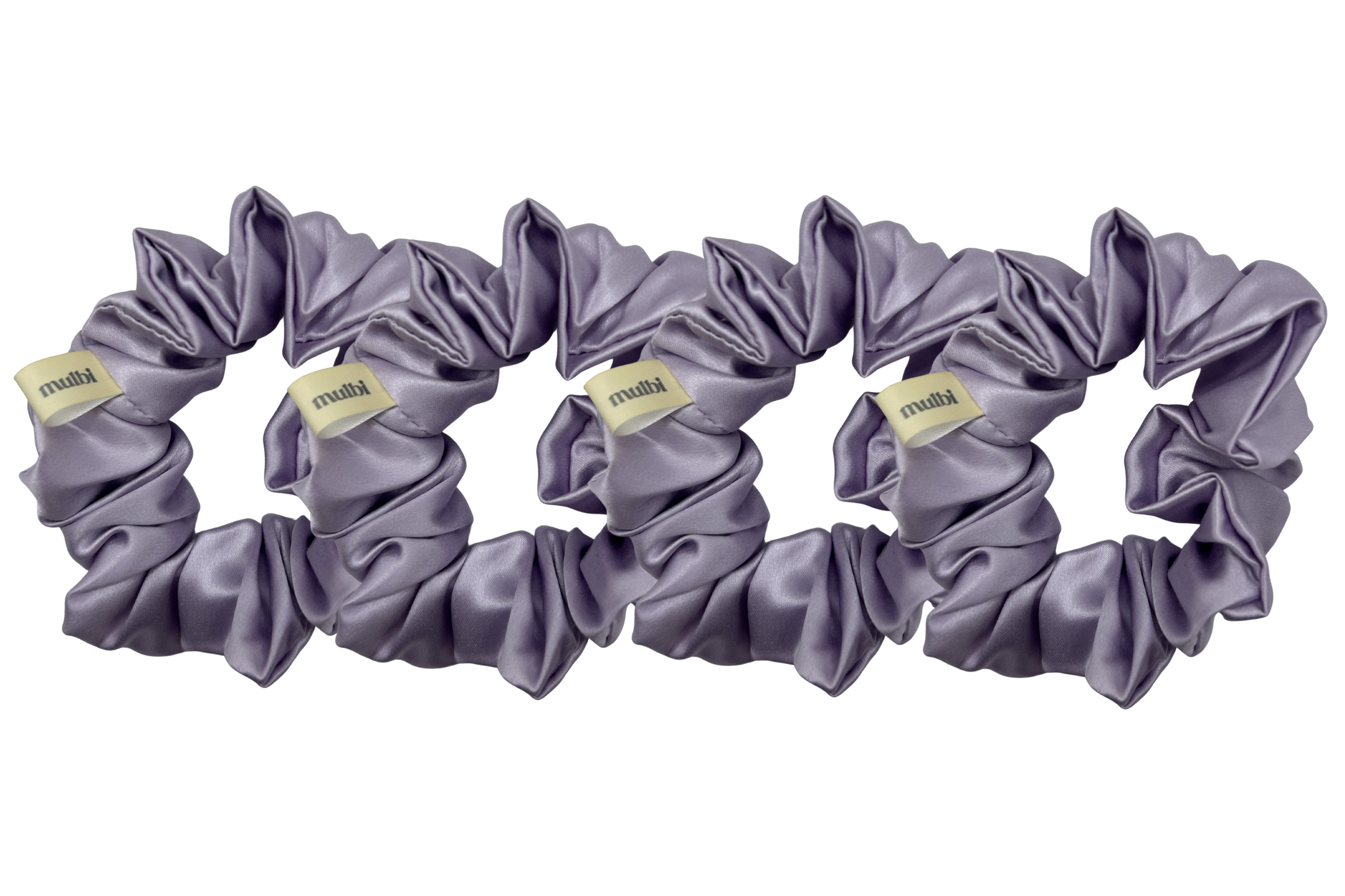 Set 4 Scrunchies Medium Lavender